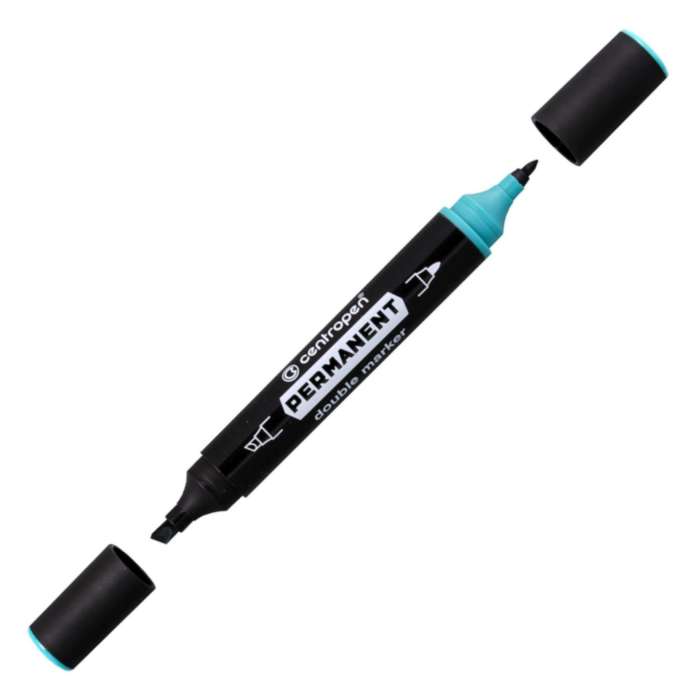 Permanentní značkovač Centropen 1666 Double marker - zelený