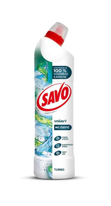 Čisticí WC gel Savo - turbo, 700 ml