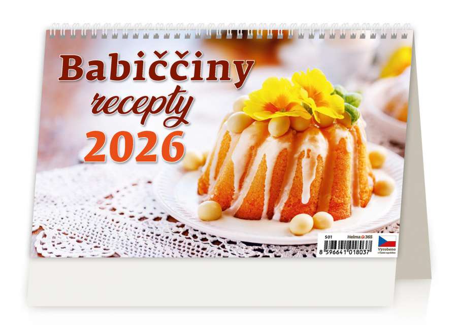 Stolní kalendář 2026 Babiččiny recepty