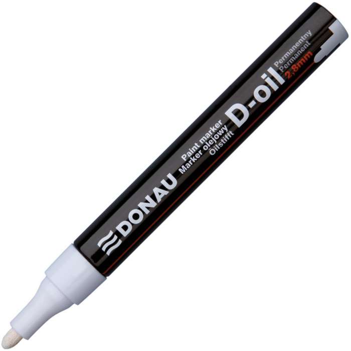 Lakový popisovač Donau - hrot 2,8 mm, bílý