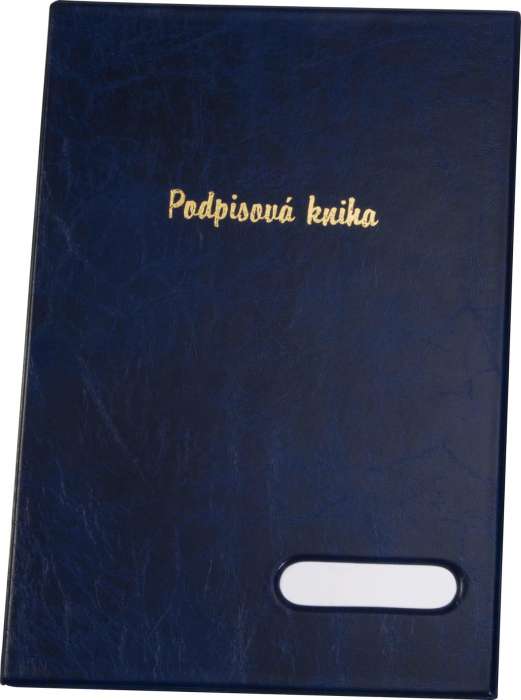 Podpisová kniha Xepter - A4, 14 listů, modrá