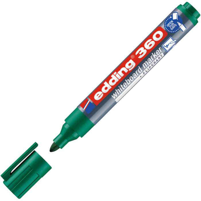 Popisovač na bílé tabule Edding 360 - kulatý hrot, zelený