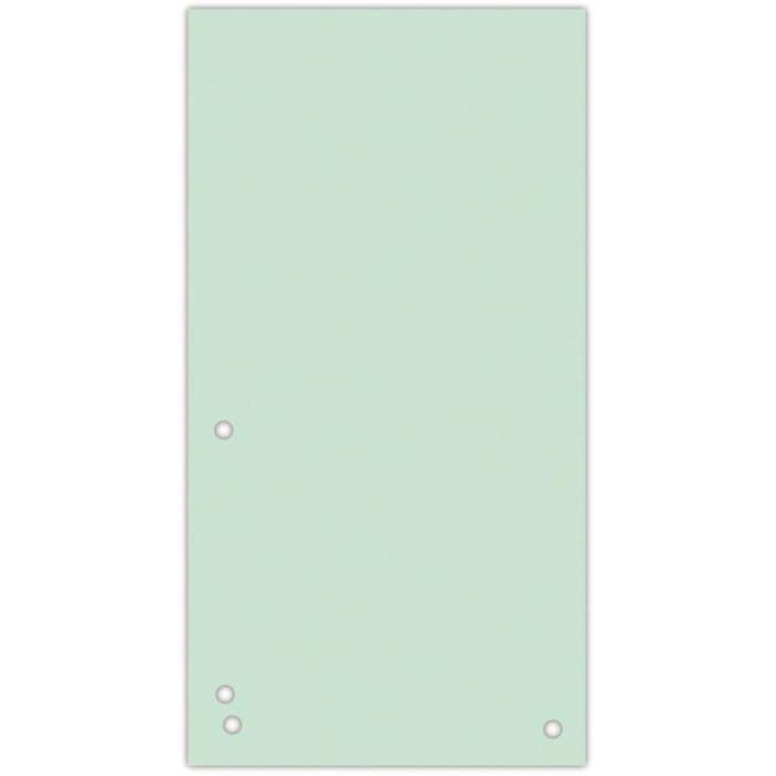 Papírové rozlišovače Donau - 1/3 A4, 235 x 105 mm, zelené, 100 ks