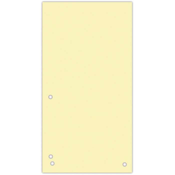Papírové rozlišovače Donau - 1/3 A4, 235 x 105 mm, žluté, 100 ks