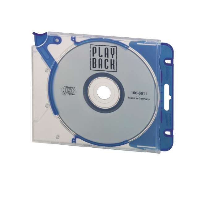 Plastový obal na CD/DVD Durable QuickFlip - s klipem,