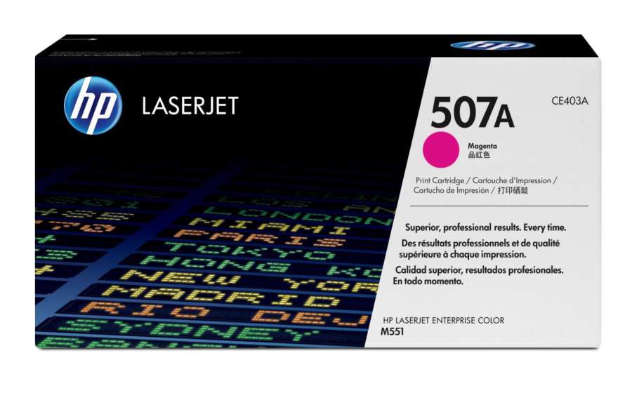 Toner HP CE403A, č. 507A - purpurový