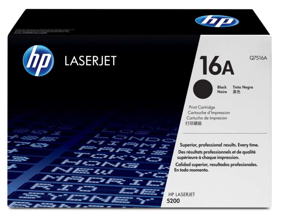Toner HP Q7516A, č. 16A - černý