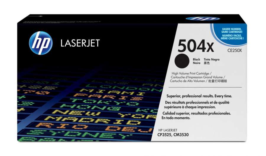 Toner HP CE250X, č. 504X - černý