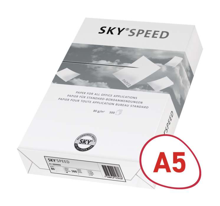Kancelářský papír SKY A5 - 80 g/m2, 500 listů