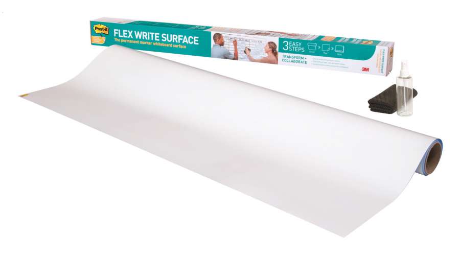 Fólie Post-it Flex Write - bílá, 1,219 m x 1.829 m