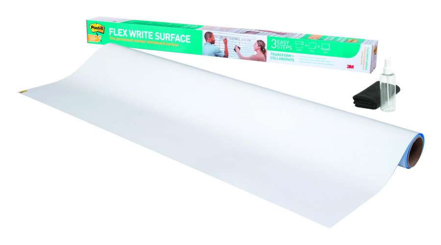 Fólie Post-it Flex Write - bílá, 0.914 m x 1.219 m