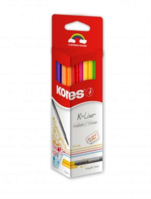 Liner Kores K-Liner - 0,4 mm, sada 12 barev