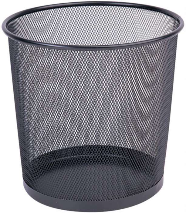 Drátěný koš Q-Connect - 12 l, černý
