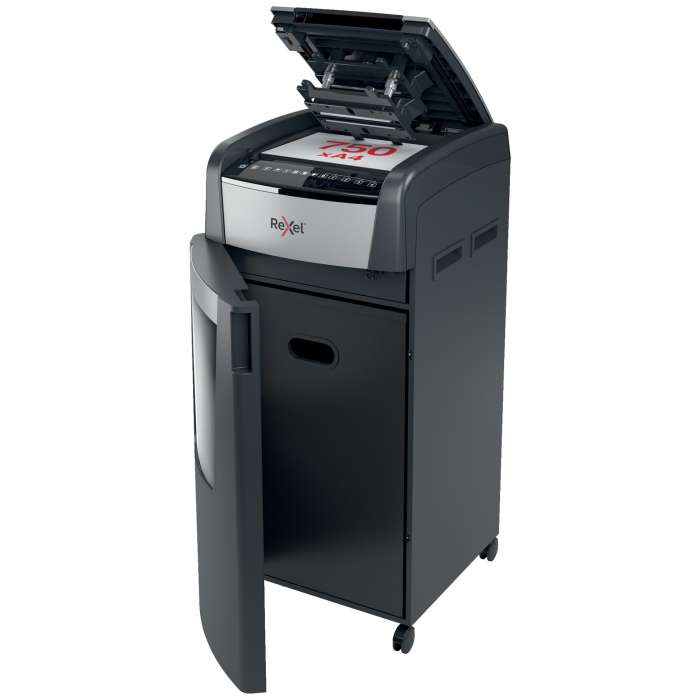 Automatická skartovačka Rexel Auto+ Optimum 750X - P4, řez na částice