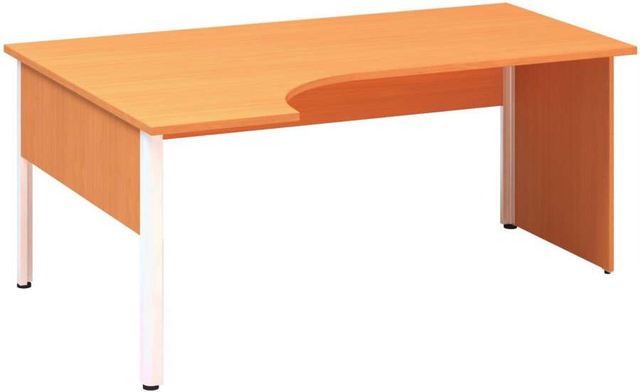 Psací stůl Alfa 100 - ergo, levý, 180 cm, buk Bavaria