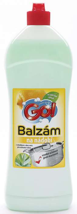 Prostředek na nádobí GO! - balzám, citron, 1 l