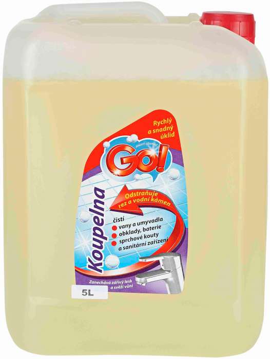 Čisticí prostředek na koupelny GO! - 5 l