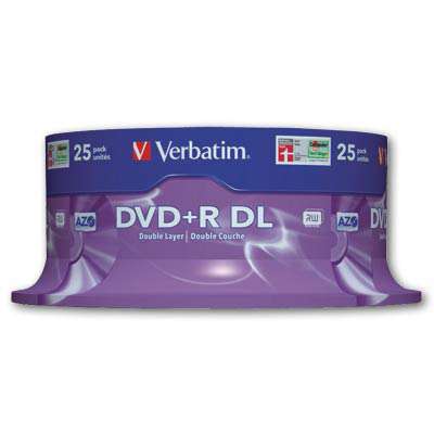 DVD+R DL Verbatim - cake box, 25 ks