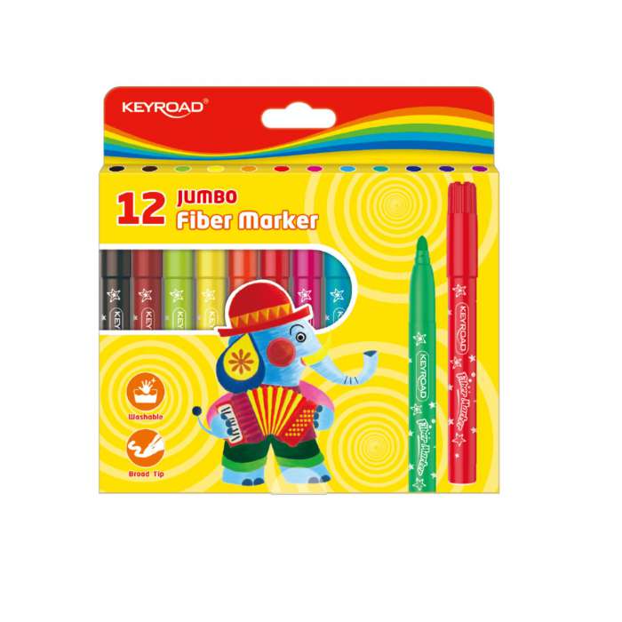 Fixy KEYROAD Jumbo - sada 12 barev