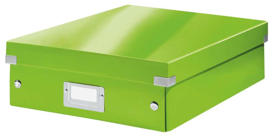 Krabice Click & Store Leitz WOW - M, zelená