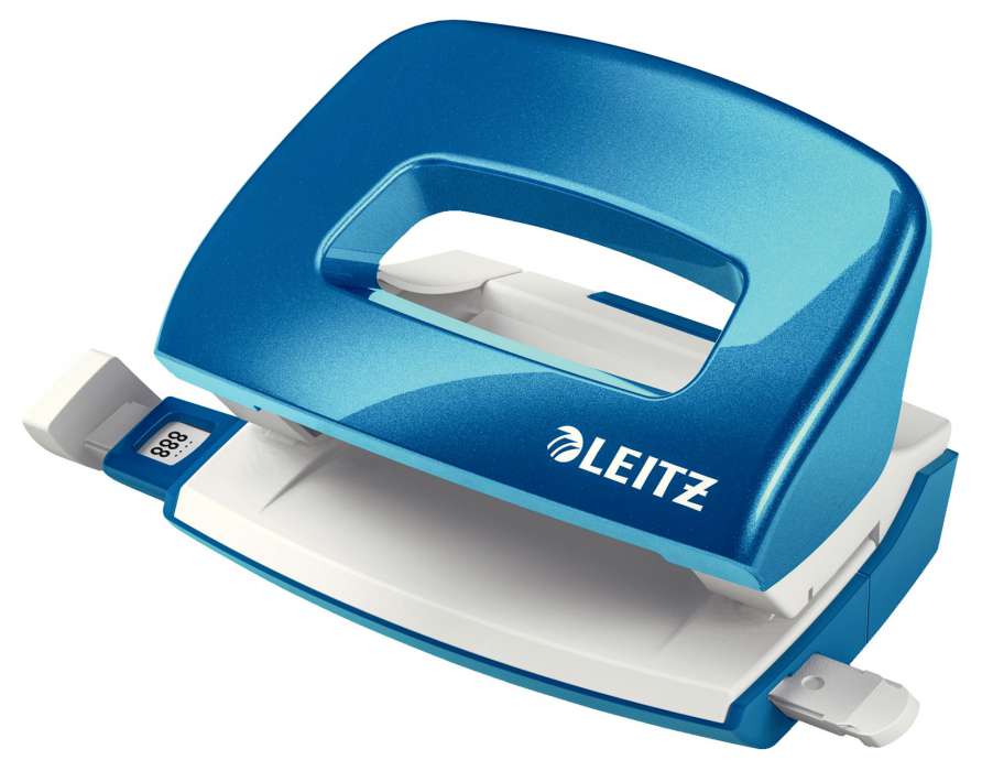 Děrovačka Leitz NeXXt 5060 mini - 10 listů, metalická modrá