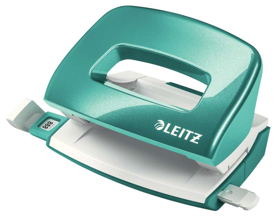 Děrovačka Leitz NeXXt 5060 mini - 10 listů, ledově modrá
