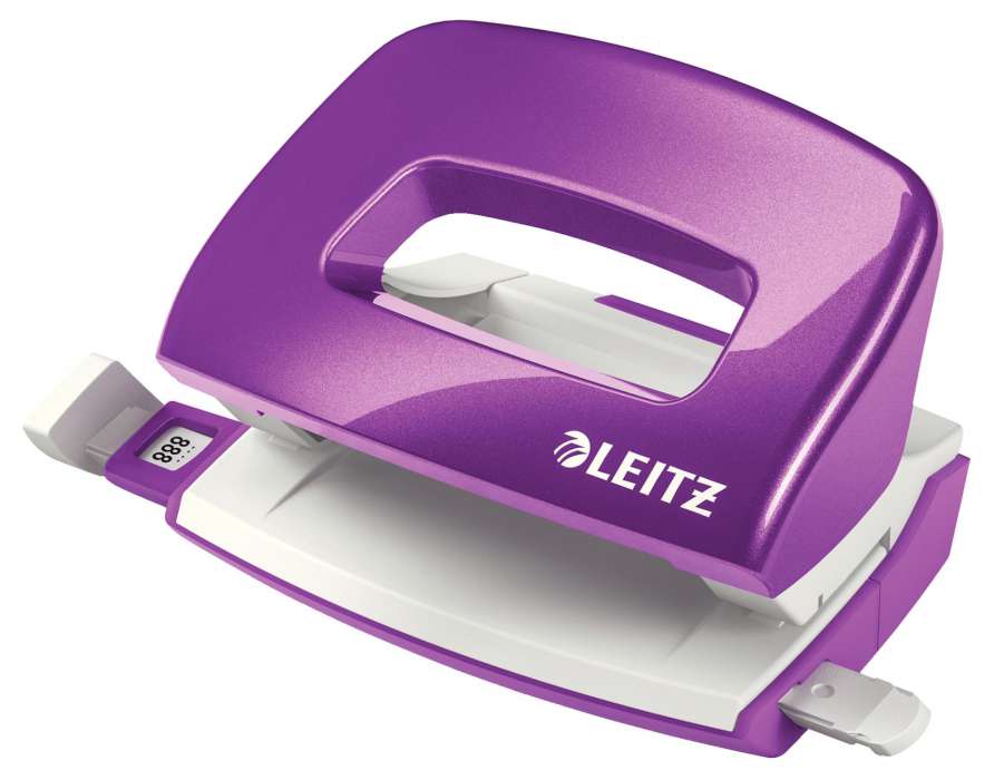 Děrovačka Leitz NeXXt 5060 mini - 10 listů, purpurová