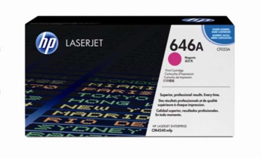 Toner HP CF033A, č. 646A - purpurová
