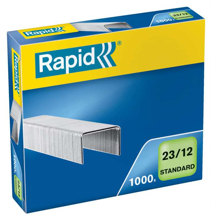 Drátky do sešívačky Rapid Standard - 23/12, 1000 ks