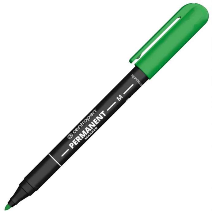 Permanentní popisovač Centropen 2846 - kulatý hrot, zelený