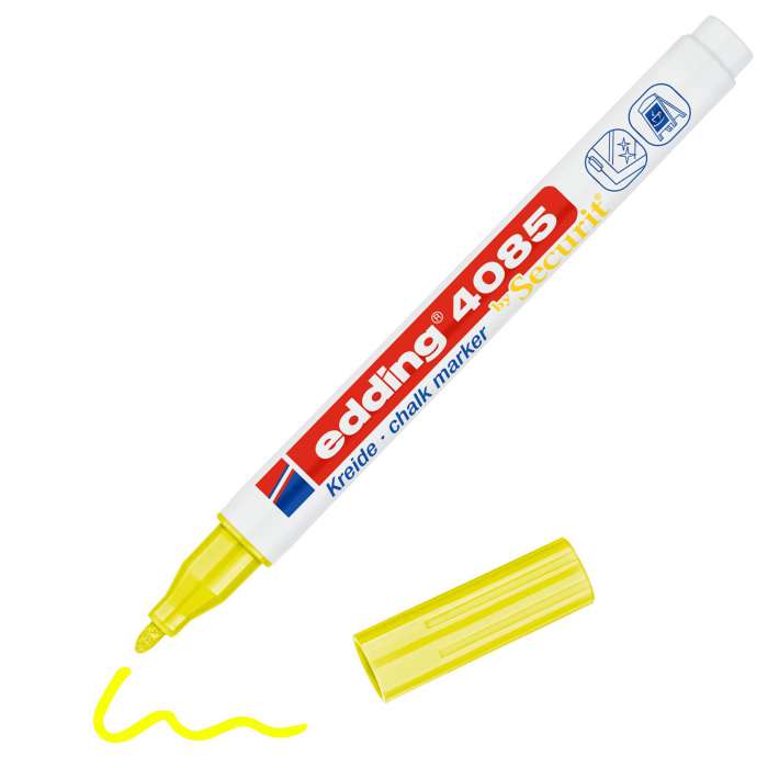 Křídový popisovač edding 4085 - neonově žlutý 068