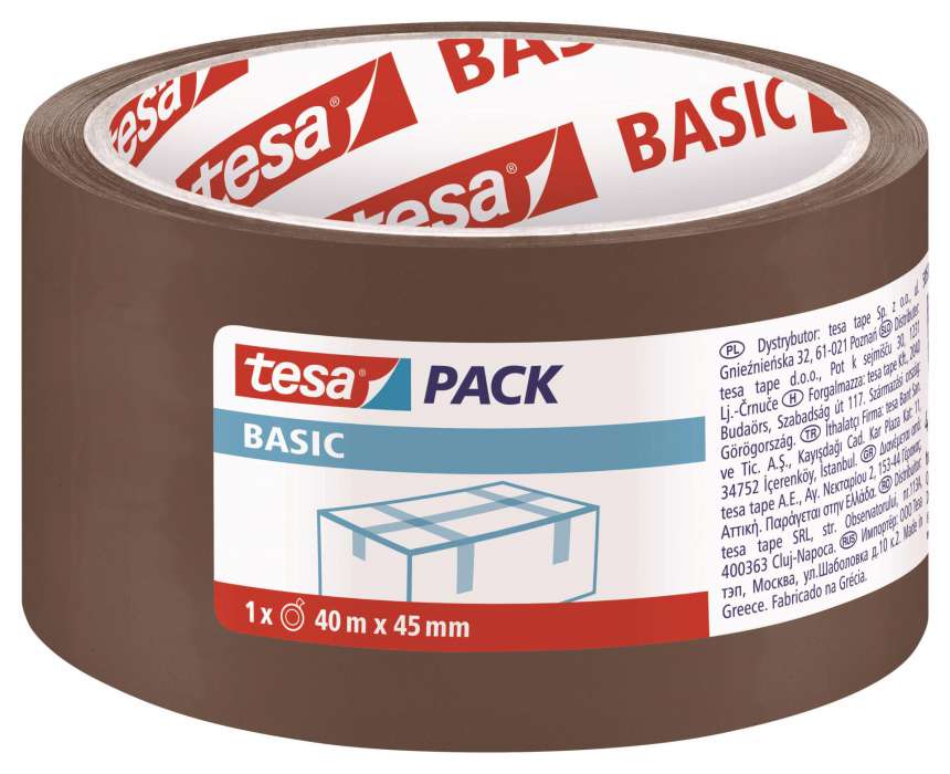 Balicí páska Tesa Standard - hnědá, 45 mm x 40m, 1 ks