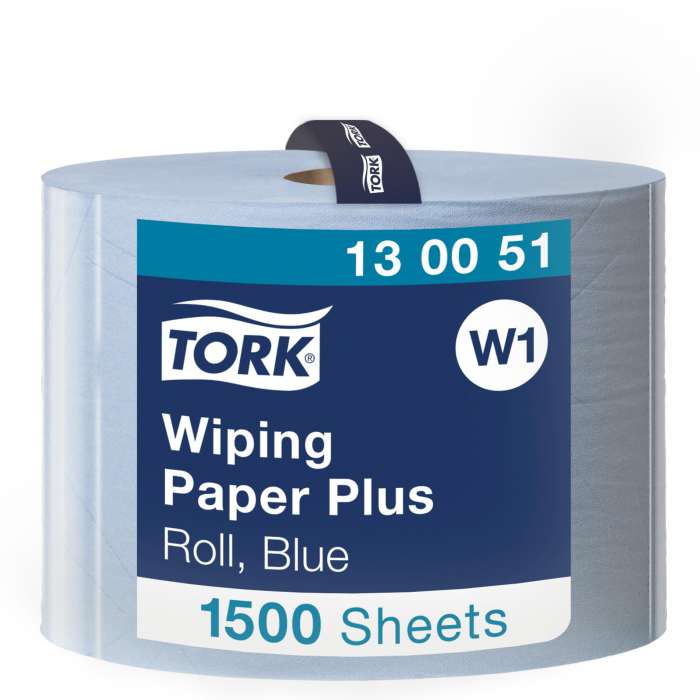 Papírové utěrky Tork - 2vrstvé, modré, W1