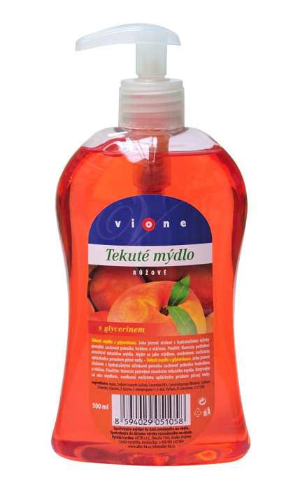 Tekuté mýdlo Vione - broskev, 500 ml
