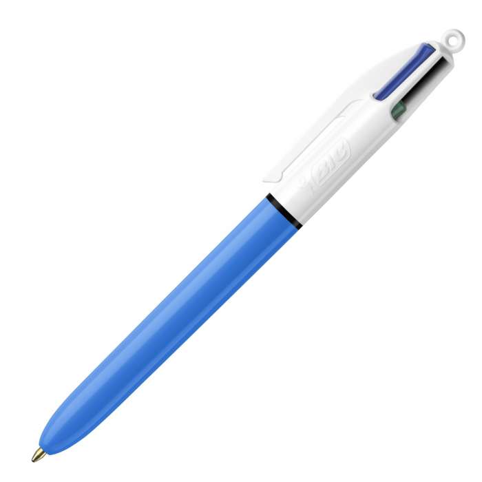 Kuličkové pero Bic Medium - čtyřbarevné, modré