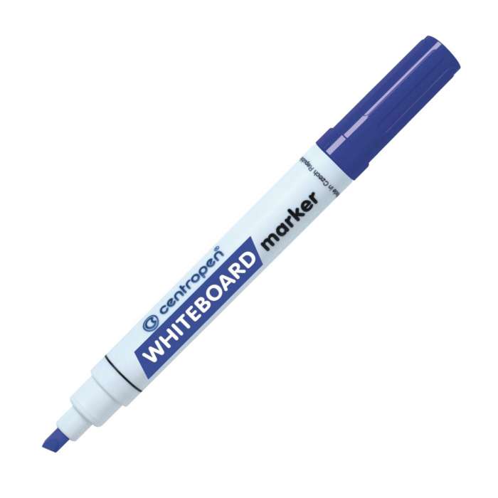 Popisovač na bílé tabule Centropen 8569 - zkosený hrot, modrý