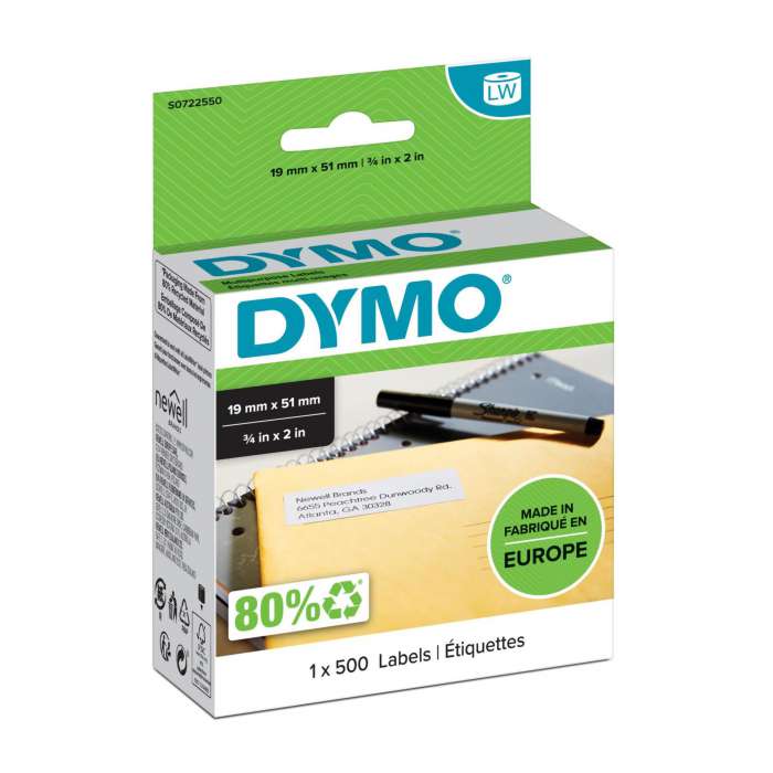 Štítky pro Dymo LW 51 x 19 mm, bal. 1x 500 ks
