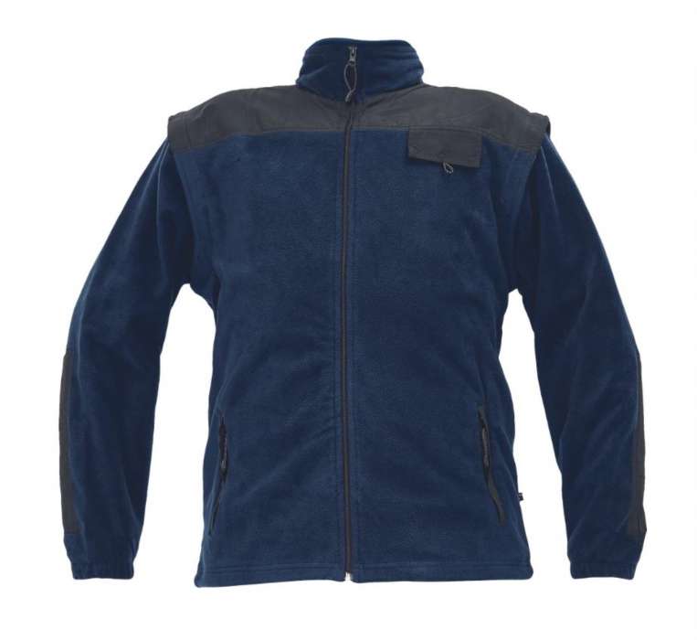 Bunda Randwik - fleecová, modrá, vel. 3XL