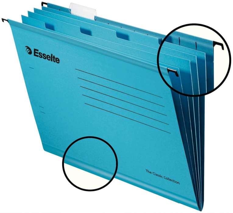 Závěsné desky Esselte Pendaflex - modré, bal. 10ks