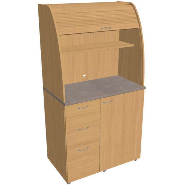 Kuchyňka s lednicí Hobis KU 3 2 L - levá, buk/buk