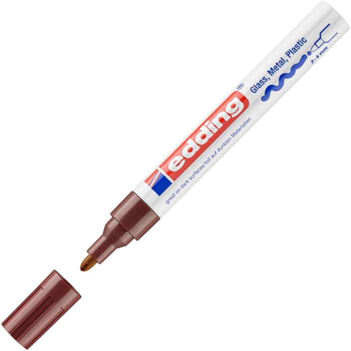 Lakový popisovač Edding 750 - hnědý