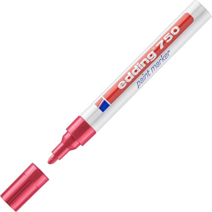 Lakový popisovač Edding 750 - červený
