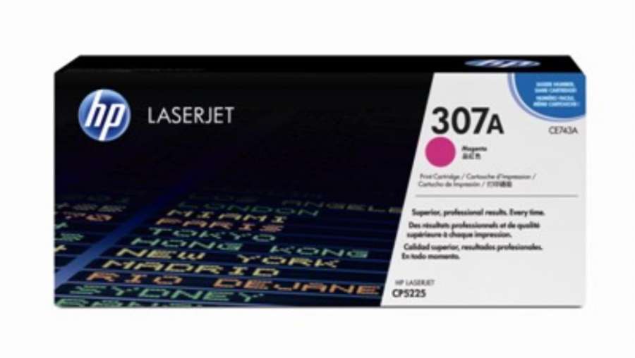 Toner HP CE743A, č. 307A - purpurová