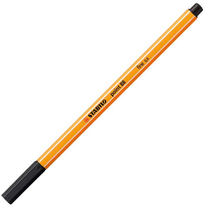 Liner STABILO point 88 - 0,4 mm, černá, 10 ks
