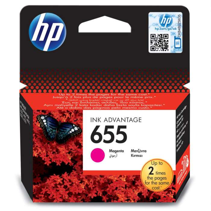 Cartridge HP CZ111AE, č. 655 - purpurový