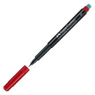 Permanentní popisovač na CD Faber-Castell Multimark 1523 S - červený