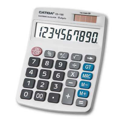 Stolní kalkulačka Catiga CD-1180 - 10-míst, šedá