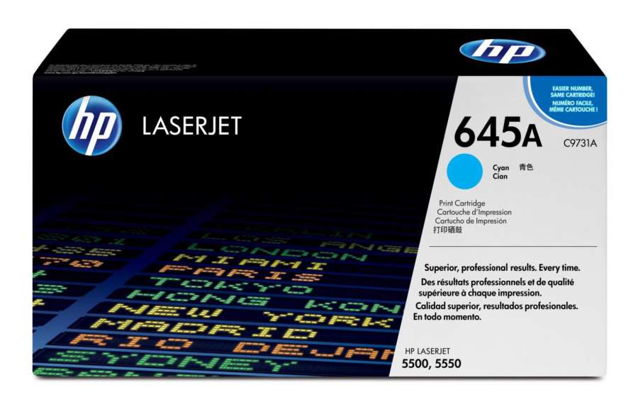 Toner HP C9731A, č. 645A - azurový