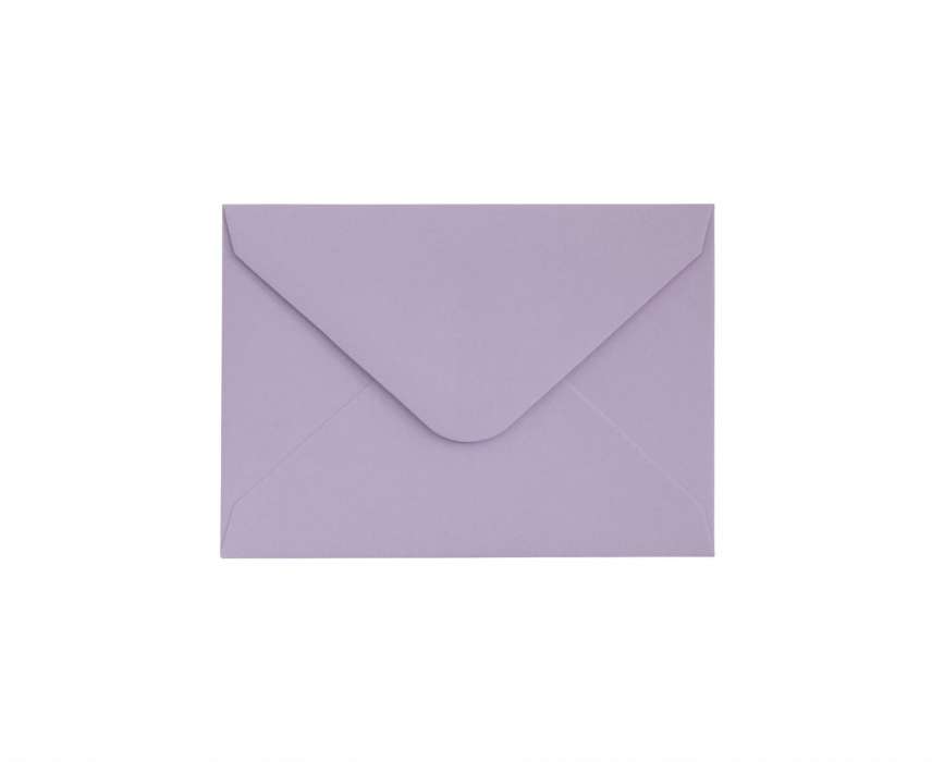 Ozdobné obálky Smooth - 7 x 10 cm, 130 g/m2, levandulové, 10 ks