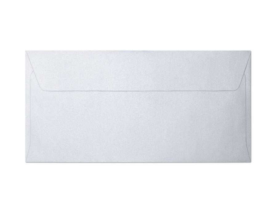 Ozdobné obálky Millenium - DL, 120 g/m2, metalické, diamantově bílé,